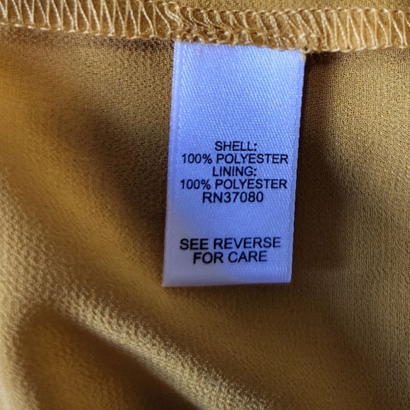 NWT Cato Women's Yellow Ruffle Sheer Blouse Size M - Picture 7 of 8